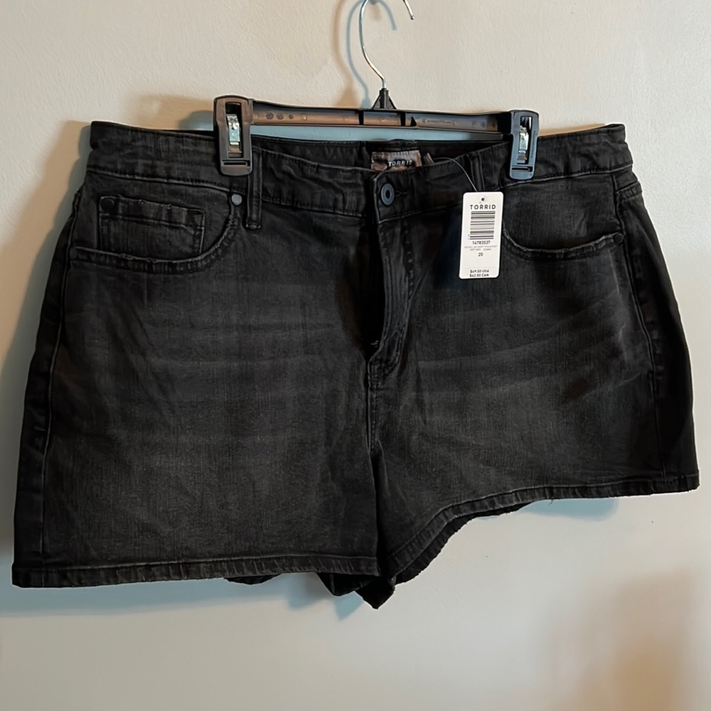 Black Jean Shorts